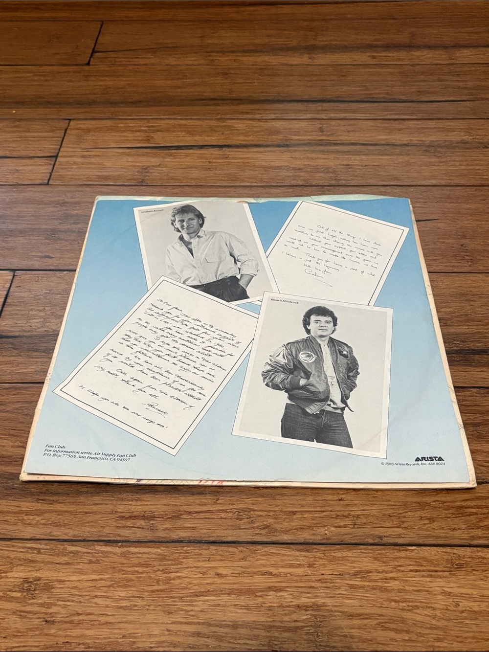 Air Supply Greatest Hits Vinyl LP Record 1983 Arista AL8-8024 Vintage Vinyl 12” - Picture 5 of 8